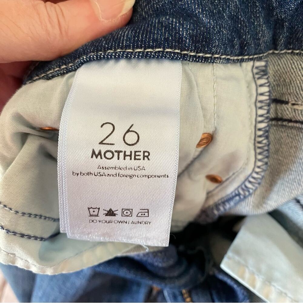 Mother The Looker Homebound Dark Wash Straight Leg Jeans Women’s Sz 26 - Picture 3 of 16